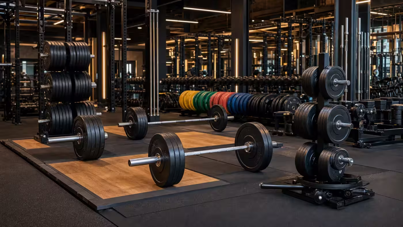 Weight Plate & Barbell Area